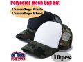 10x-camouflage-polyester-mesh-baseball-cap-hat-for-sublimation-transfer-printing-small-0