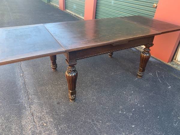 antique-french-dark-oak-parquet-top-chippendale-draw-leaf-table-big-1