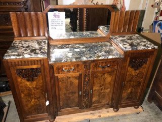 SideBoard Art Deco with Original marble