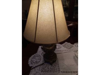 Antique Hand Crafted Bronze Lamp