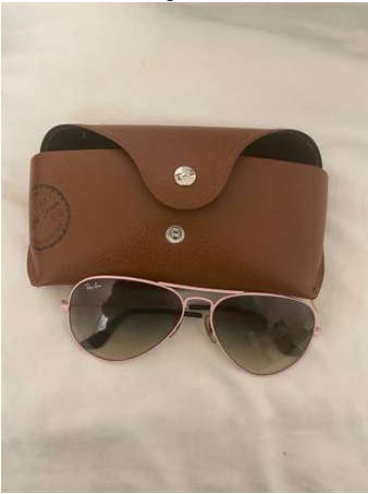 selling-my-authentic-pink-round-ray-ban-sunglasses-big-0