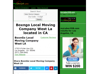 BoxnGo Local Moving Company West LA Moving