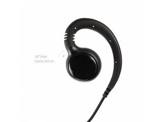10PS C-Shape Customer Service Headphone Inline PTT for Vertex VX-231 VX-10
